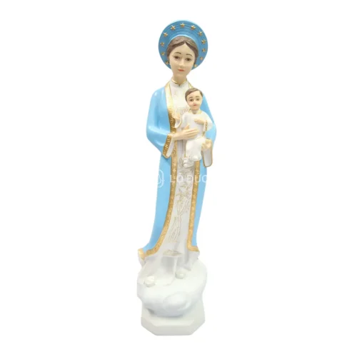 Tượng Đức Mẹ La Vang Bồng Con – Áo Dài Truyền Thống – Hai màu