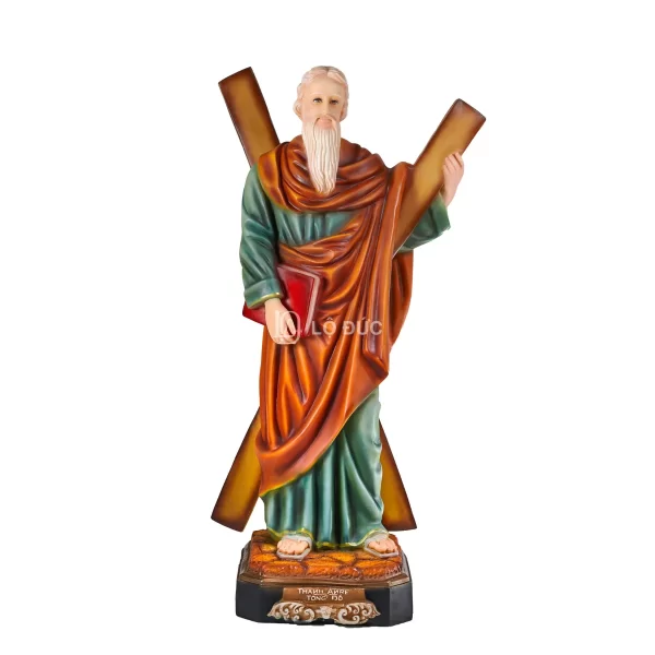 Tượng Thánh Anrê Tông Đồ – Tay Cầm Thánh Giá Chữ X