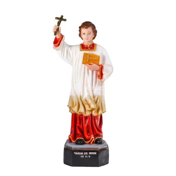 Tượng Thánh Đa Minh Savio – Tay Giơ Thánh Giá, Tay Cầm Kinh Thánh