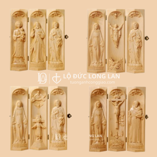 Bàn Thờ Mini Gấp Gọn Gỗ Beech 20cm - Ơn Lành Theo Từng Bước Chân