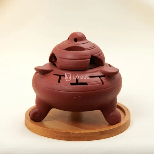 Lư Xông Trầm Gốm Bát Tràng – Chất Liệu Đất Nung Cao Cấp Bền Đẹp
