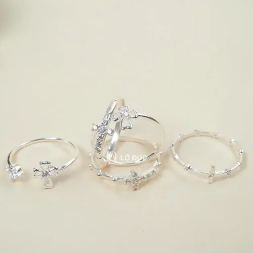 Nhẫn Bạc Thiêng Liêng, Dấu Ấn Đức Tin Nhỏ Bé Mang Lại Sự An Lành – Mẫu #3911