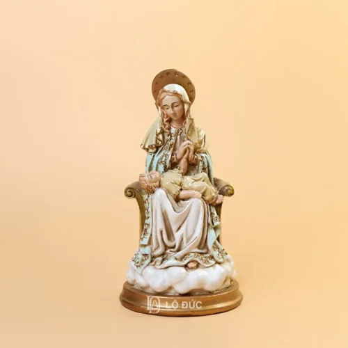 Tượng Đức Mẹ Cát Minh Bế Chúa Hài Đồng – Tượng Resin Nhập Khẩu Cao Cấp