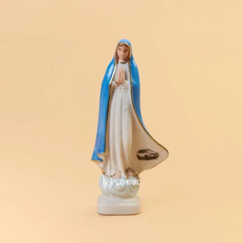 Tượng Đức Mẹ Fatima Tà Áo Bay – Tượng Sứ Để Xe Ô Tô, Để Bàn