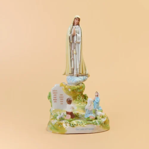 Tượng Đức Mẹ Fatima và Ba Trẻ Nhỏ – Phiên Bản Khắc Thông Điệp Fatima Linh Thiêng