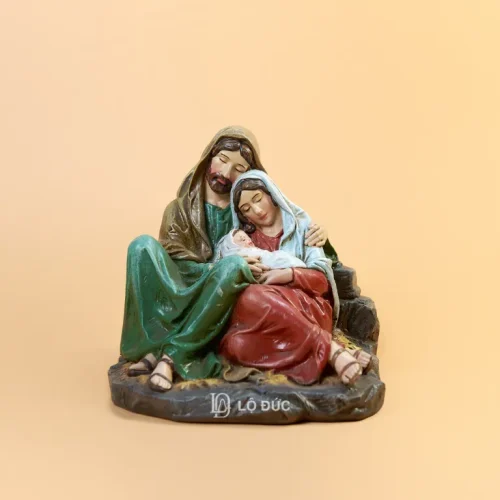 Tượng Giáng Sinh - Gia Đình Thánh Ngủ Say Yên Bình Mẫu #4589