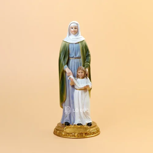 Tượng Thánh Anna Dạy Bé Maria – Tượng Resin Nhập Khẩu Cao Cấp