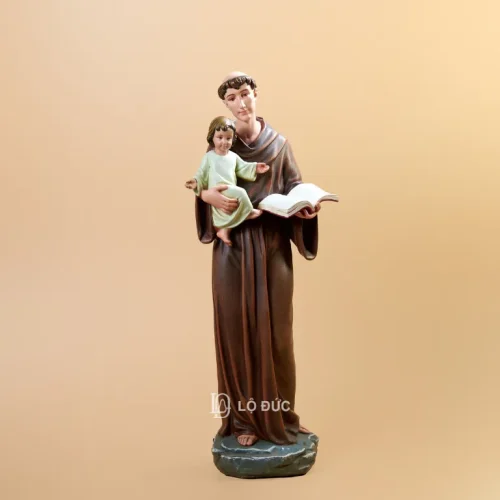 Tượng Thánh Antôn Bồng Chúa Hài Đồng – Tượng Polyresin Cao Cấp BEC