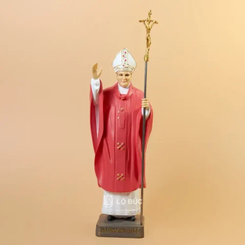 Tượng Đức Thánh Giáo Hoàng Gioan Phaolô II Vittoria Collection - Tượng Bột Đá 35cm