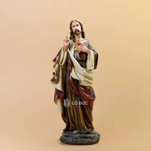 Tượng Thánh Tâm Chúa Giêsu – Tượng Polyresin Cao Cấp BEC