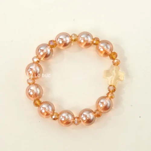 Chuỗi Mân Côi 10 Kinh Đá Topaz – Lời Kinh Mẹ Maria, Thánh Giá Pha Lê Tỏa Sáng Đức Tin,Quà Tặng Công Giáo