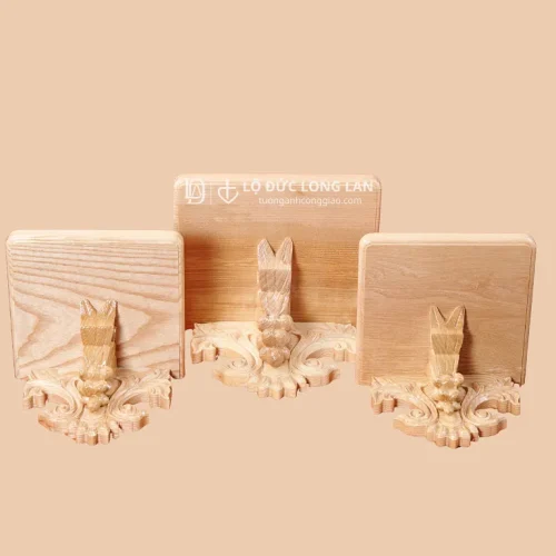 Đế Gỗ Treo Tượng Công Giáo – Chạm Khắc Hoa Văn Sang Trọng