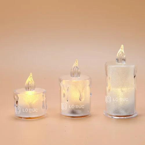 Nến LED Kim Cương, Pha Lê Lấp Lánh – Nến Thắp Sáng Bằng Pin Trang Trí