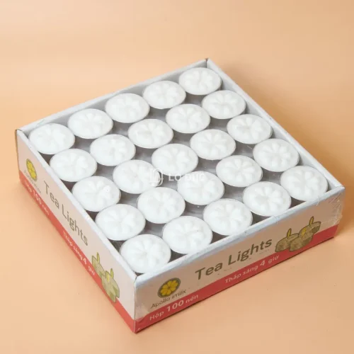 Nến Tea Light Hộp 100 viên – Ngọn Lửa Thiêng Liêng Dẫn Lối