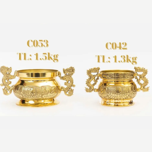 Lư Sen Quai Rồng Bằng Đồng – Dấu Ấn Đức Tin Trên Bàn Thờ Gia Đình