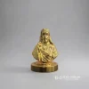 Tượng Chân Dung Thánh Tâm Đồng Xi Vàng – Tượng 5cm Để Xe Ô Tô, Để Bàn