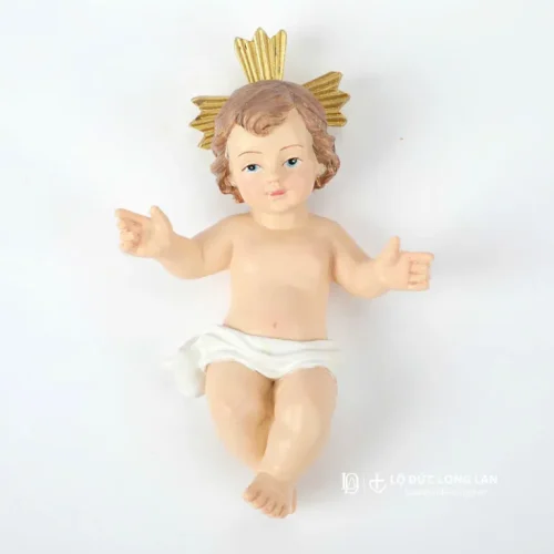 Tượng Hài Đồng Resin 12cm – Trang Trí Hang Đá, Bàn Thờ, Góc Cầu Nguyện