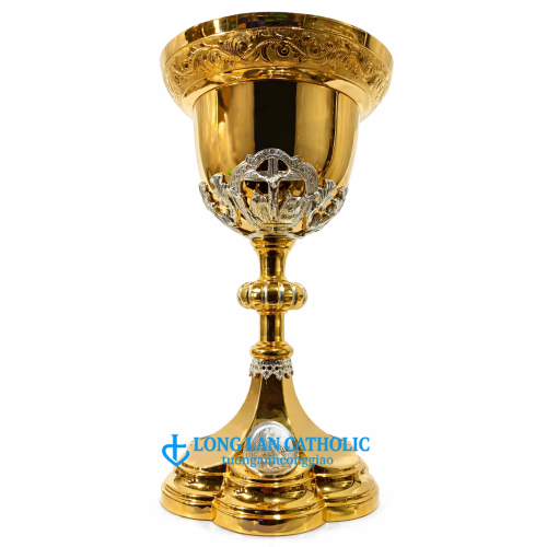 Chén Lễ Cao Cấp Chạm Khắc Hoa Văn Cổ Điển – Kim Loại Cao Cấp Mạ Vàng- Mã # ML 01