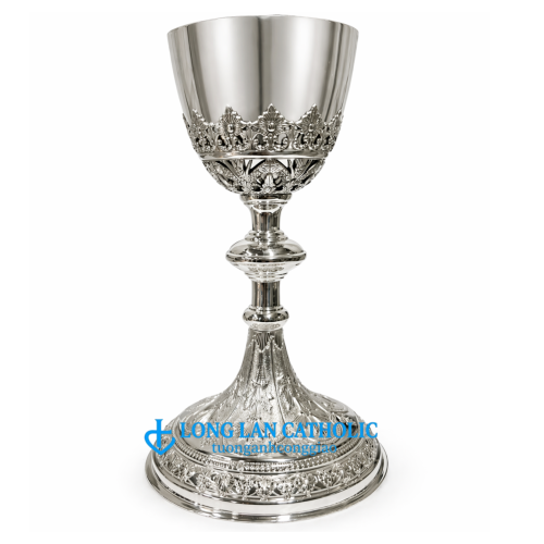 Chén Lễ Chạm Khắc Hoa Văn Cổ Điển Mạ Bạc Cao Cấp - Mã # ML 24